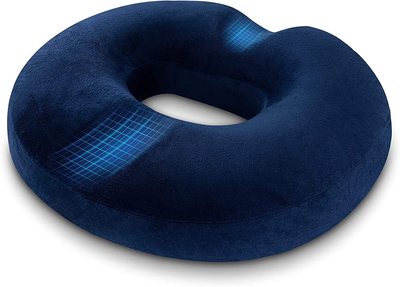 HOMCA Donut Pillow Hemorrhoid Seat Cushion for Office Chair, Premium Memory Foam Chair Cushion, Scia