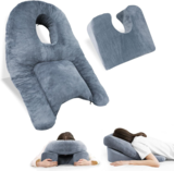 HOMCA Face Down Pillow After BBL or Eye Surgery - Home Massage Pillow Face Down for Bed, Stomach Sle